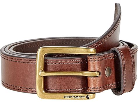 Carhartt Big And Tall Leather Engraved Buckle Belt