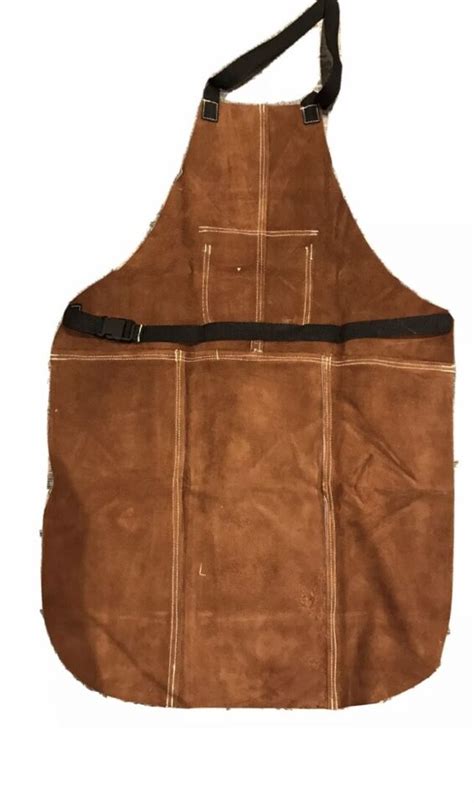 Premium Brown Leather Welders Welding Carpenters Gardeners Safety