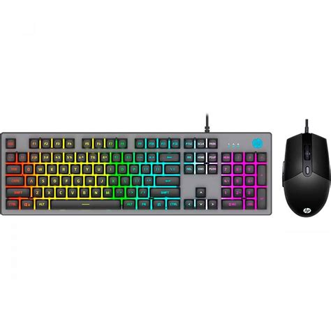 Kit Teclado Mouse Hp Usb Gaming Memb Km F Preto Shopee Brasil