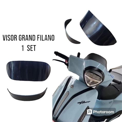 Front Visor Yamaha Grand Filano Pnp Acrylic Material 2mili Plus Double