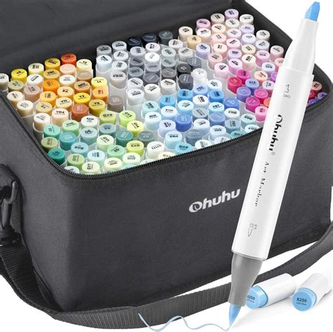 Ohuhu Marker Stifte Set Farben Pinsel Marker Stift Doppelseitige