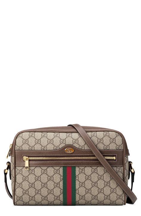 Gucci Ophidia Gg Supreme Canvas Crossbody Bag Lyst