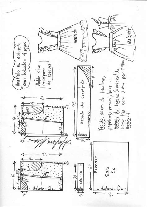 Vestido Ou Salopete Babados Diy Marlene Mukai Molde Infantil