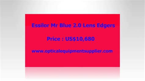 Essilor Mr Blue 2 0 Lens Edgers US 10 680 YouTube