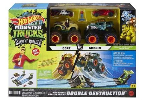 Игровой набор Автомобильный трек Hot Wheels Monster Trucks Roarin RuMatchboxle Set HCJ77