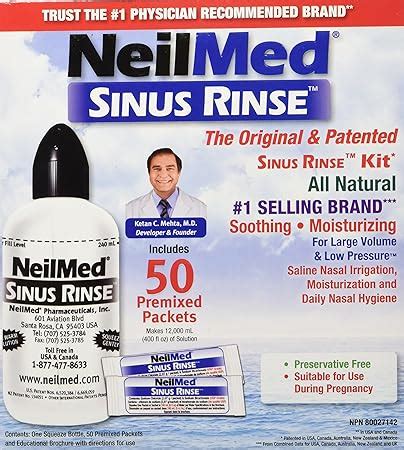 Neilmed Sinus Rinse Complete Kit Count Amazon Ca Health