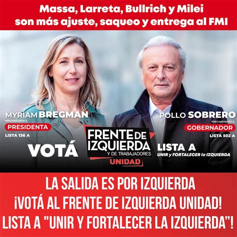 Massa Larreta Bullrich Milei son más ajuste saqueo y entrega al