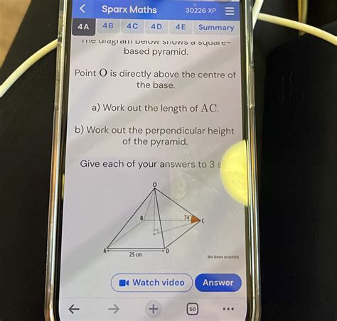 Solved Sparx Maths Xp A B C D E Summary E Diagram Below