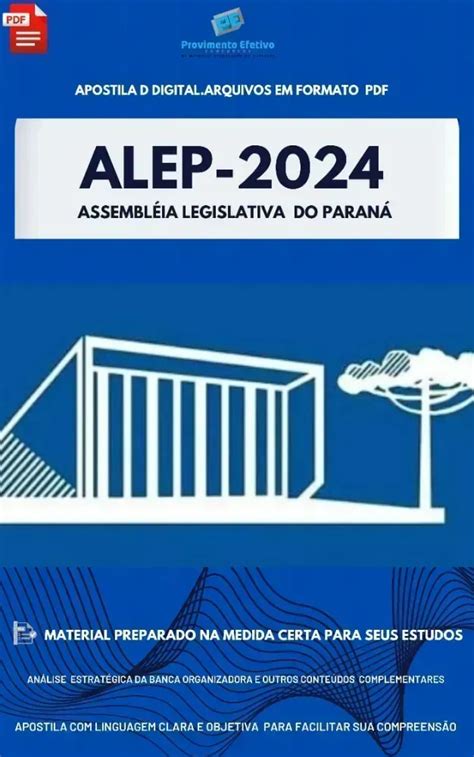 Provimento Efetivo Concursos Apostila Alep T Cnico Legislativo