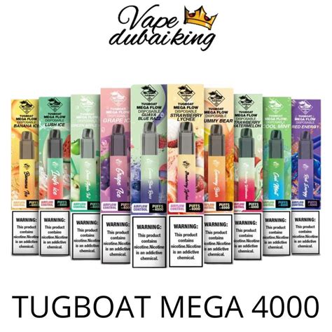 Tugboat Mega Flow Disposable 4000 Puffs Vape Dubai King