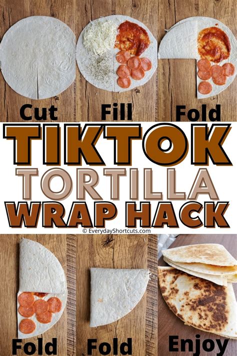 Tiktok Tortilla Wrap Hack How To Tutorial Everyday Shortcuts