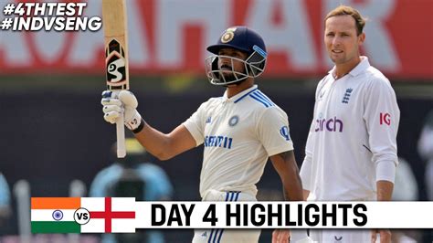 India Vs England 4th Test Day 4 Highlights 2024 Rohit Sharma 131