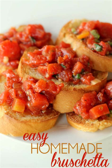 Easy Homemade Bruschetta Recipe Thirty Handmade Days