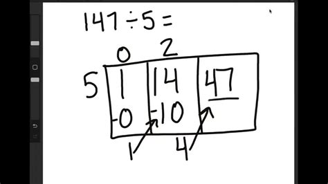 Box Method Division With Remainders Youtube