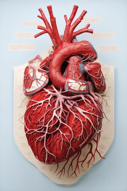 Concepto De Modelo D Del Sistema Cardiovascular Foto Premium