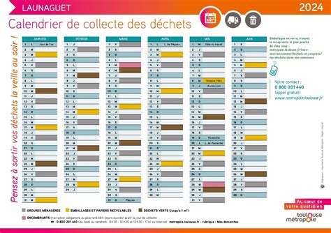 Calendrier De Collecte Des D Chets Ville De Launaguet