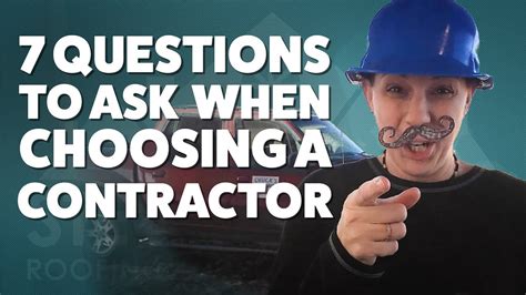 7 Questions To Ask When Hiring A Contractor YouTube