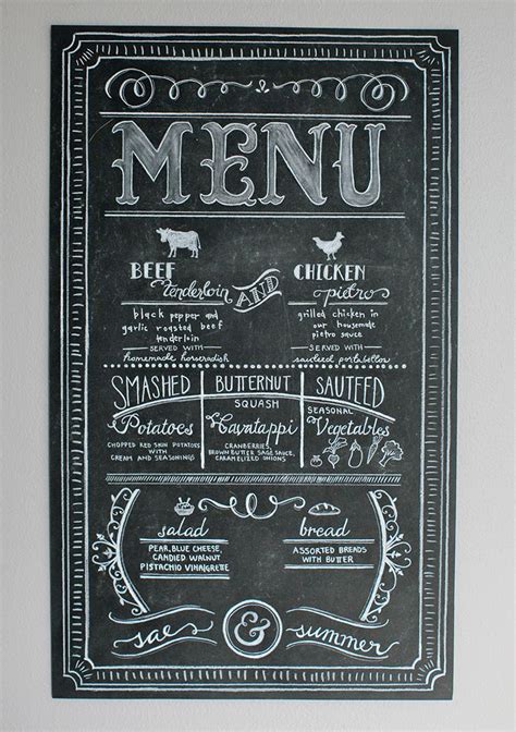 I Just Had To Share This Amazing Chalk Menu Created By My Beautiful