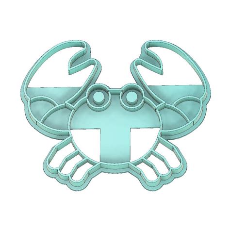 Stl File Crab Cookie Cutter Beach Cookie Cutter Summer Cookie Cutter