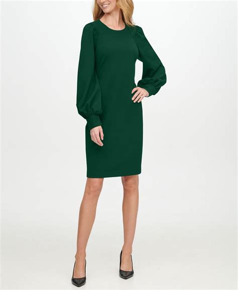 Calvin Klein Scuba Crepe Sheath Dress Macys