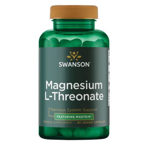 Swanson Magnesium L Threonate Featuring Magtein Veggie Capsules