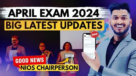 Nios Big Latest Updates April 2024 Theory Exam Date TMA Practical