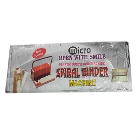 Mild Steel Micro Spiral Binder Machine At Rs In Varanasi Id