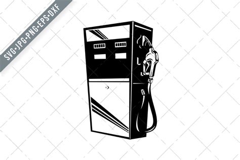 Gas Pump Svg Silhouette Gas Clip Art Svg Files Eps Dxf Clipart Gas