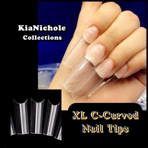 550pcs Xl C Curved Nail Tips Etsy