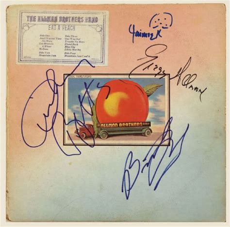 Lot Detail - Allman Brothers Band Signed "Eat A Peach" Album