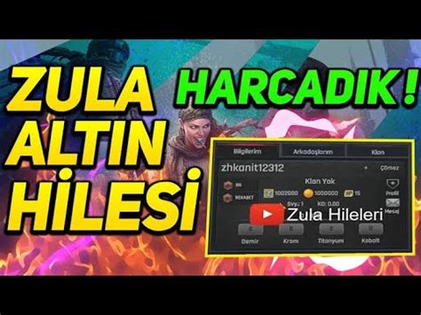 ZULA ZA HİLESİ ZULA ALTIN HİLESİ 2024 Zula Bedava Za Altın Alma