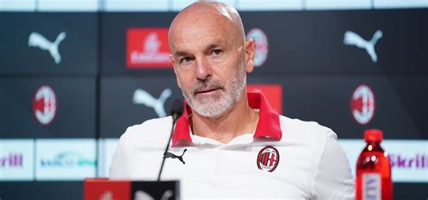 Press conference Pioli, ahead of Sassuolo v AC Milan, Serie A TIM 2020/ ...