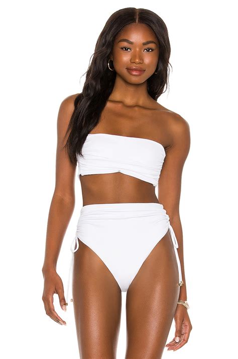 Agua Bendita X Revolve Rory Bikini Top In White Revolve