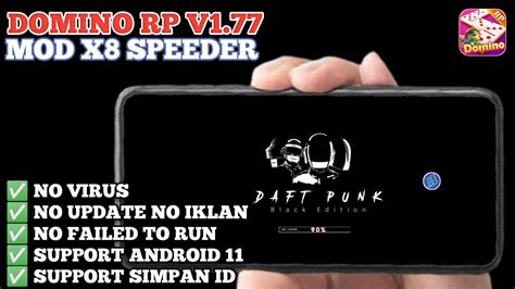 Domino Rp V Mod X Speeder Terbaru Tema Black Edition Daft Punk