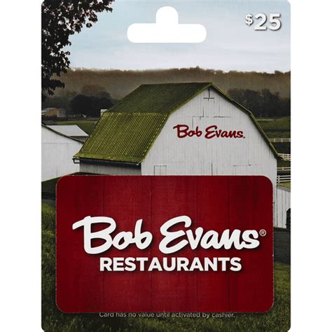 Bob Evans Gift Card, $25 | Gift Cards | Chief Markets