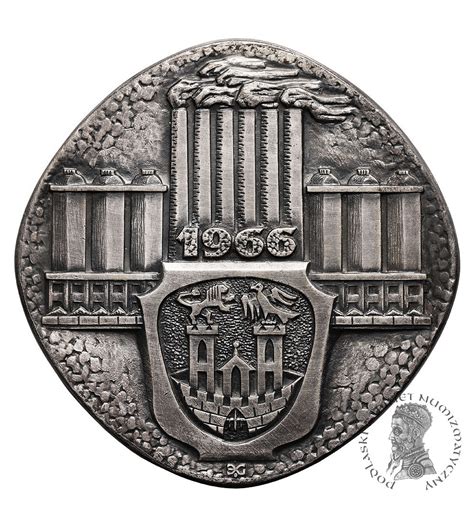 Poland PRL 1952 1989 Częstochowa Medal 1966 750 Years of the City