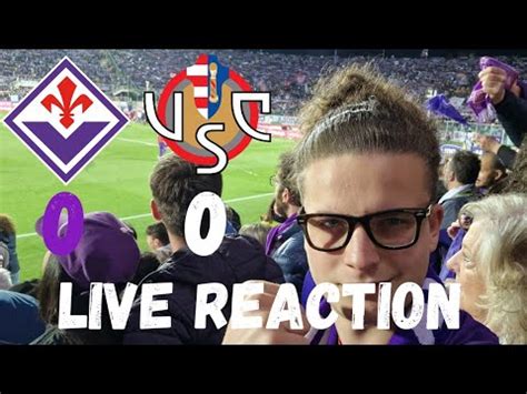 Godooo Live Reaction Dallo Stadio Fiorentina Cremonese Siamo In