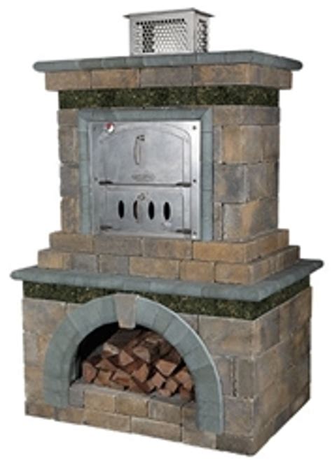 Outdoor Fireplace Pizza Oven Combo