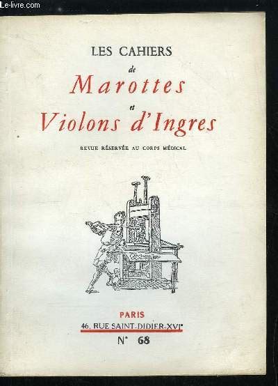 Les Cahiers De Marottes Et Violons D Ingres Nouvelle S Rie N