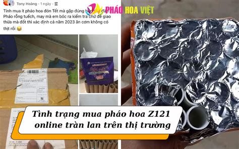 Mua pháo hoa Z121 online mang đến nhiều tiềm ẩn nguy hiểm