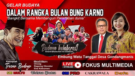 Live Streaming Gelar Budaya Dalam Rangka Bulan Bung Karno Embung