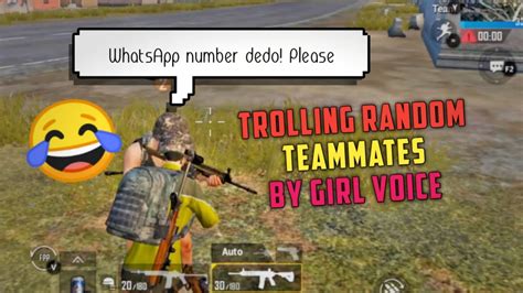 GIRLS VOICE PRANK ON TEAMMATES IN PUBG MOBILE EP01 ERROR15 YouTube