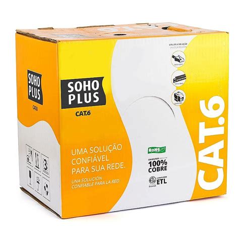 Caixa De Rede CAT 6 Furukawa Sohoplus 305 Metros Ion Cabos