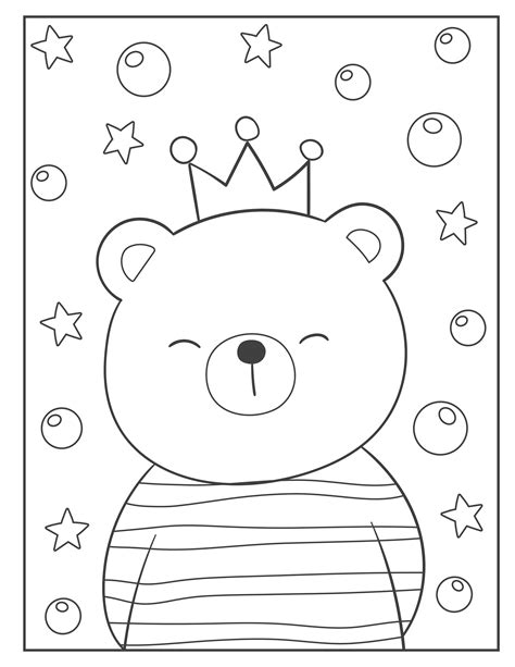 Teddy Bear Coloring Pages 21 Pages - Etsy