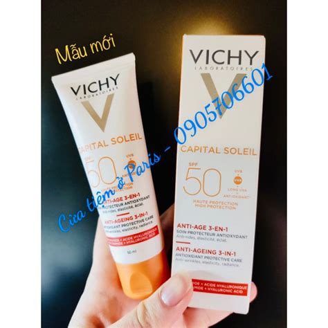 Mẫu mới KEM CHỐNG NẮNG GIẢM ĐỐM NÂU GIẢM NẾP NHĂN 3 trong 1 SPF50