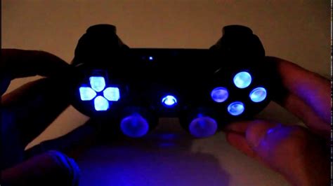 Mrmodz Modded Ps3 Controller Blue Led Buttons Rapidfire Youtube