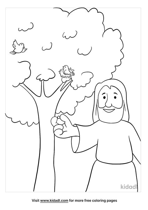 Parable Of The Mustard Seed Coloring Page