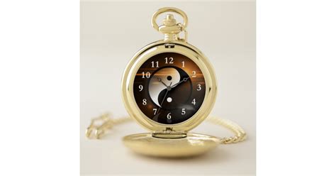 Yin And Yang Pocket Watch Zazzle