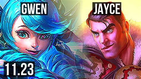 Gwen Vs Jayce Top 6 Solo Kills 9 2 5 400 Games Dominating Br