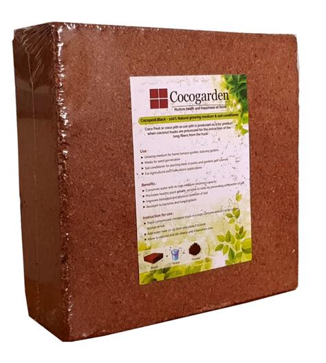 Cocopeat Block Expands Up To 75 Litres Of Coco Peat Powder